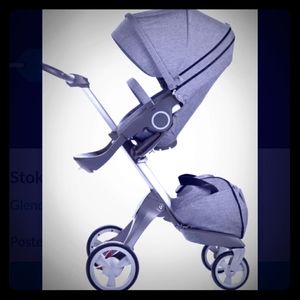 Stokke 2018 car seat and stroller plus diaper bag